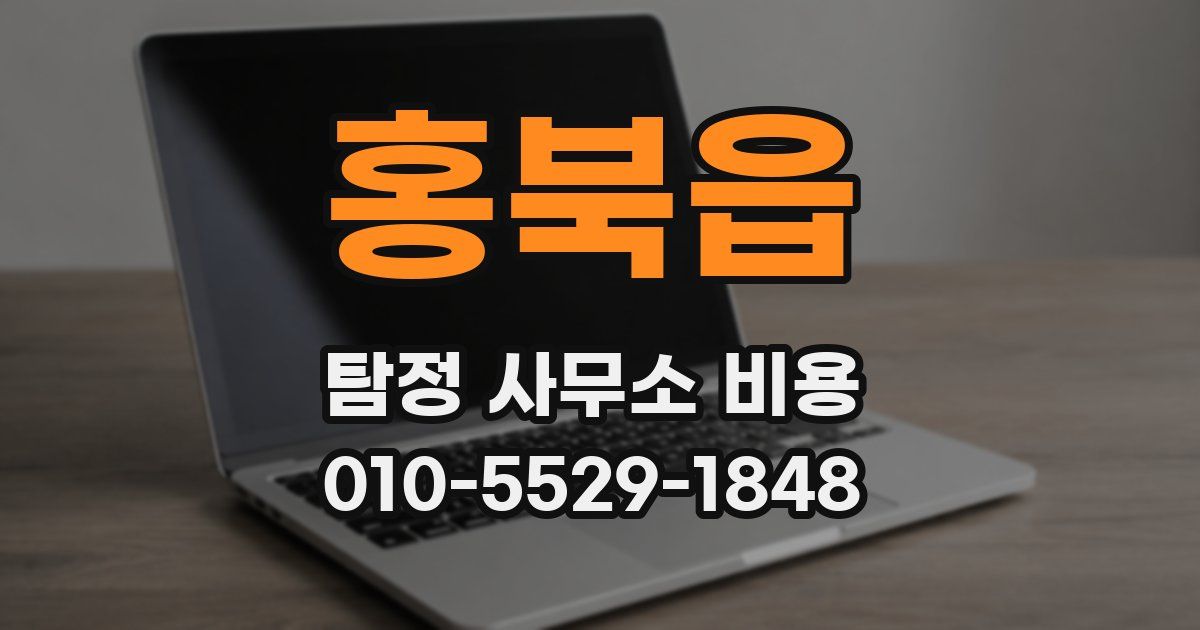홍북읍 탐정 사무소 비용
