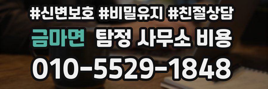 금마면 탐정 사무소 비용