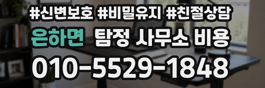 은하면 탐정 사무소 비용