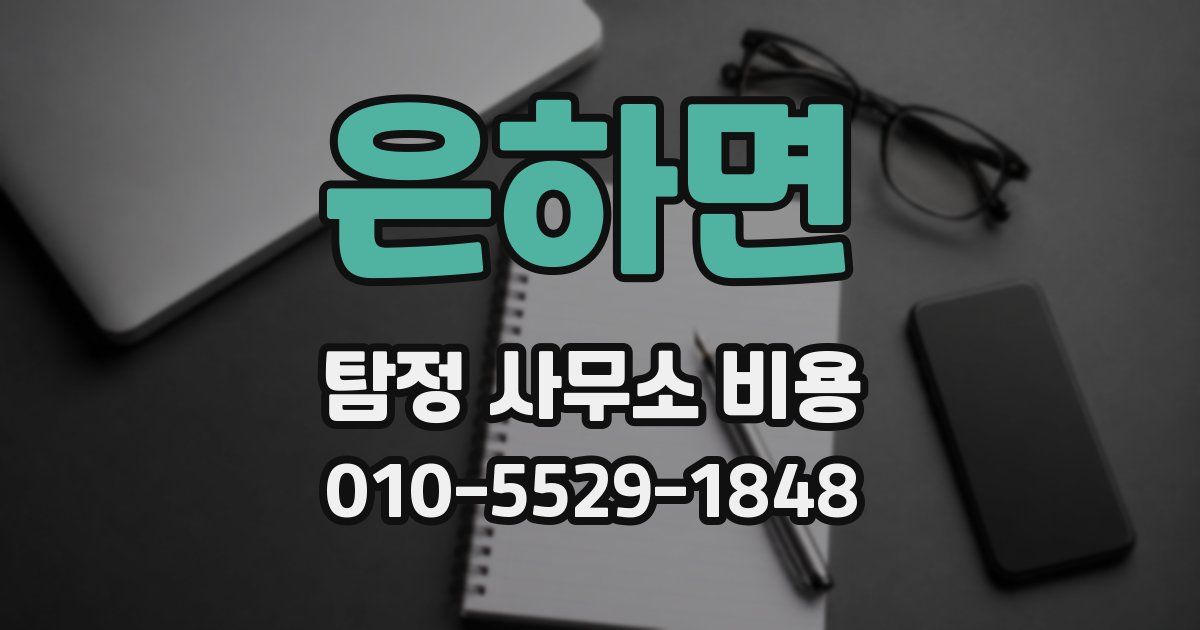 은하면 탐정 사무소 비용