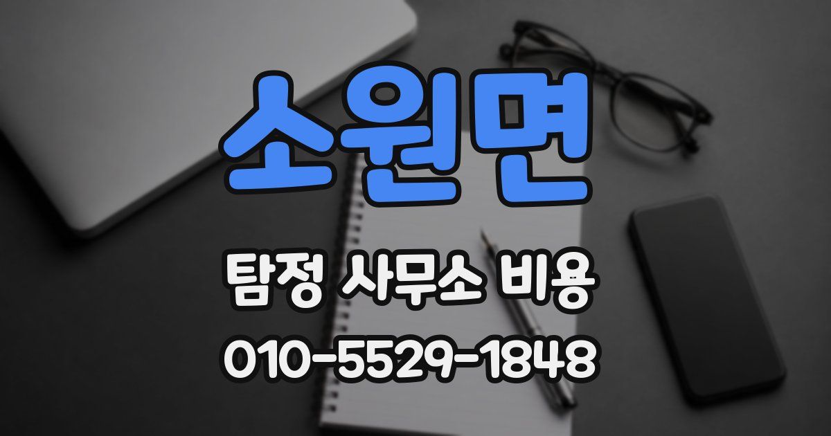 소원면 탐정 사무소 비용