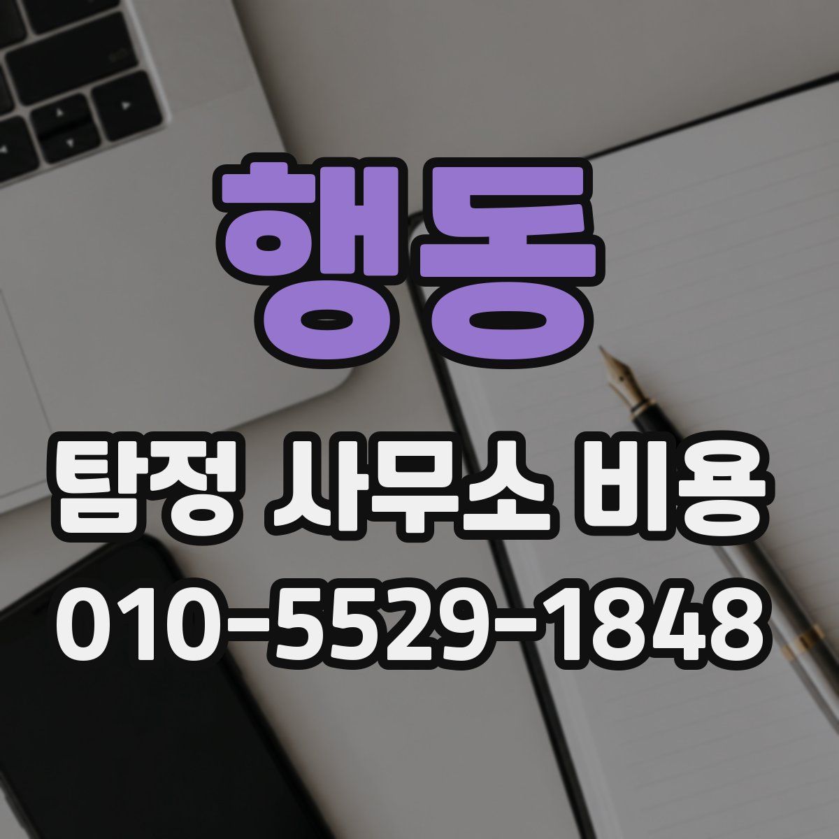 행동 탐정 사무소 비용