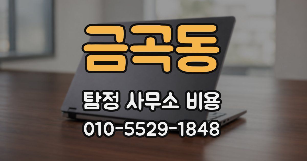 금곡동 탐정 사무소 비용