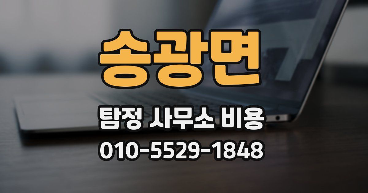송광면 탐정 사무소 비용