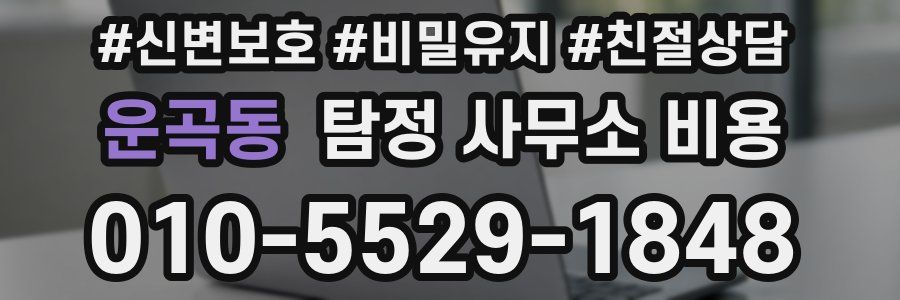 운곡동 탐정 사무소 비용