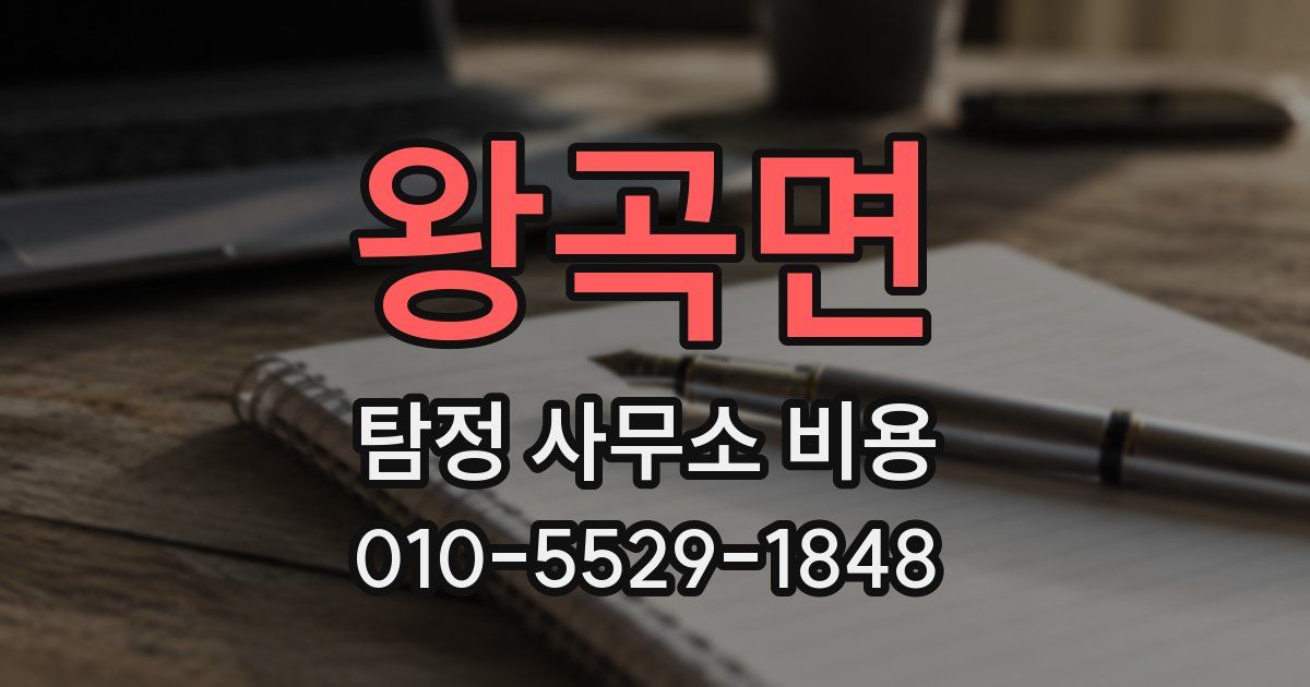 왕곡면 탐정 사무소 비용