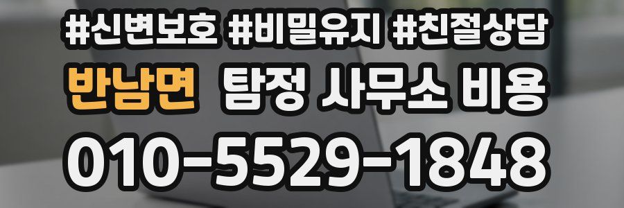 반남면 탐정 사무소 비용