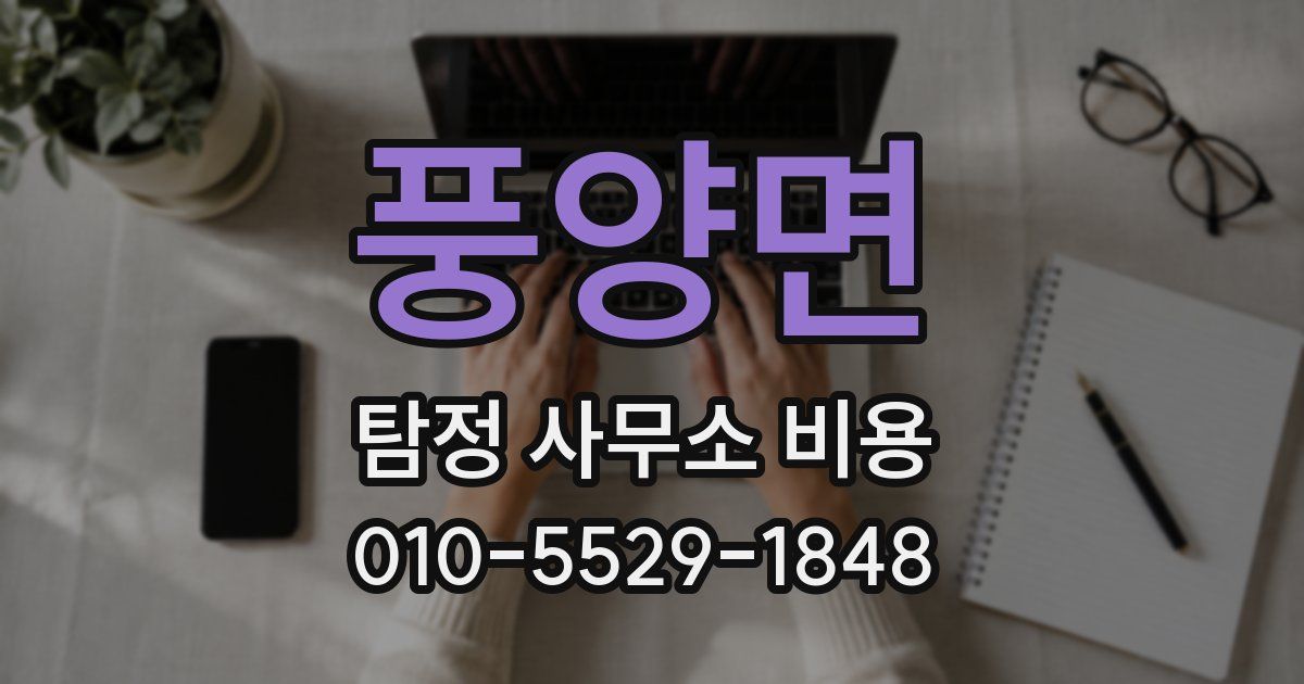 풍양면 탐정 사무소 비용