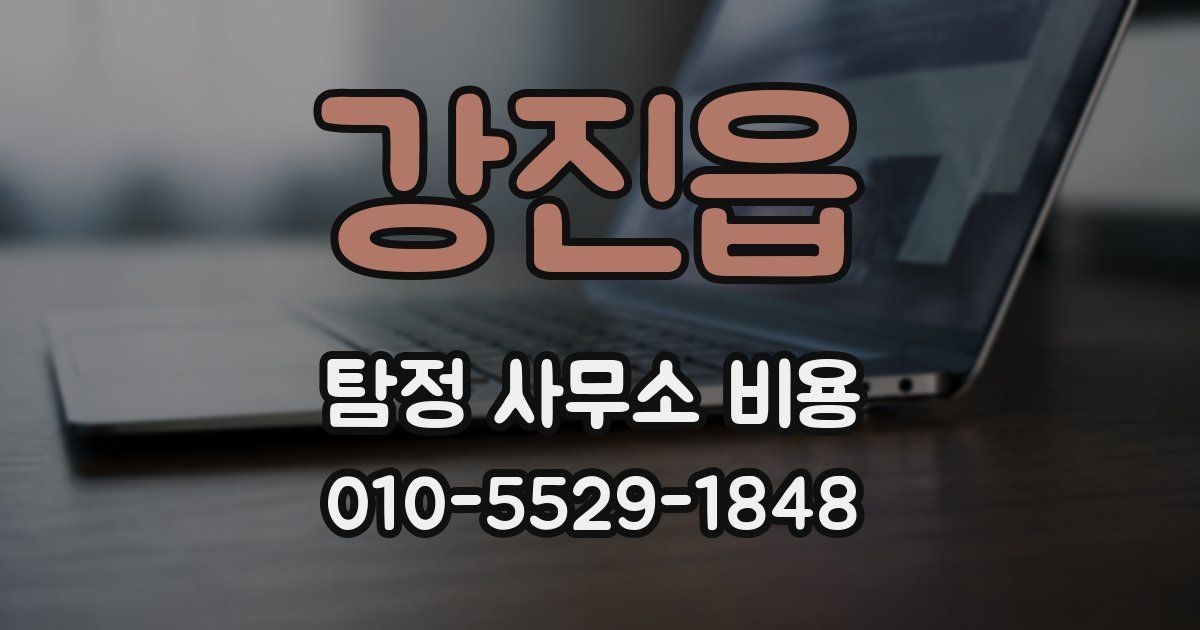 강진읍 탐정 사무소 비용