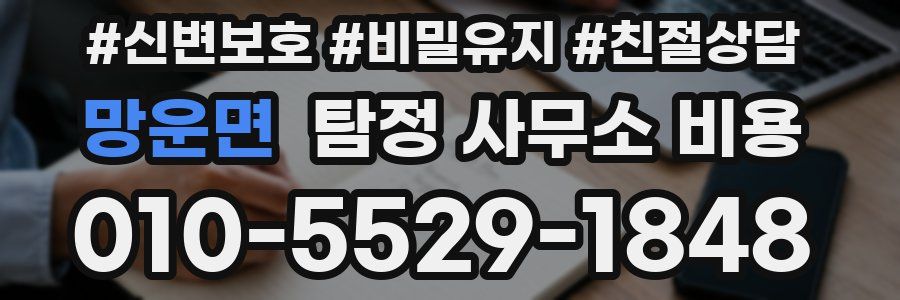 망운면 탐정 사무소 비용