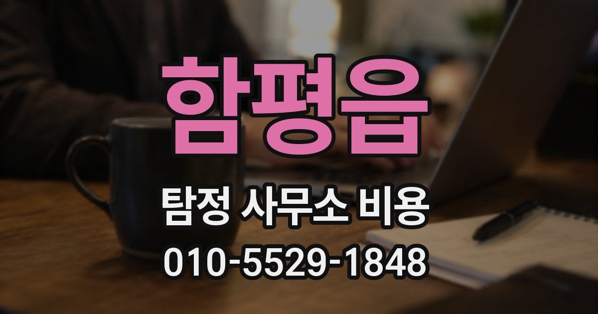 함평읍 탐정 사무소 비용