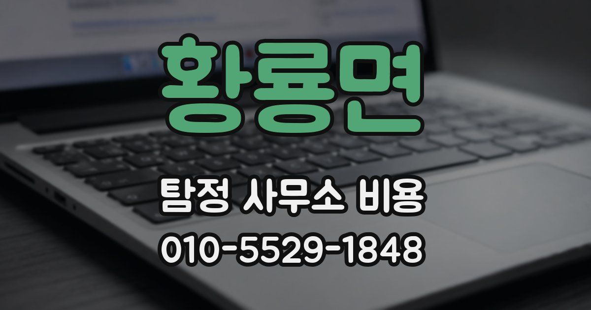 황룡면 탐정 사무소 비용