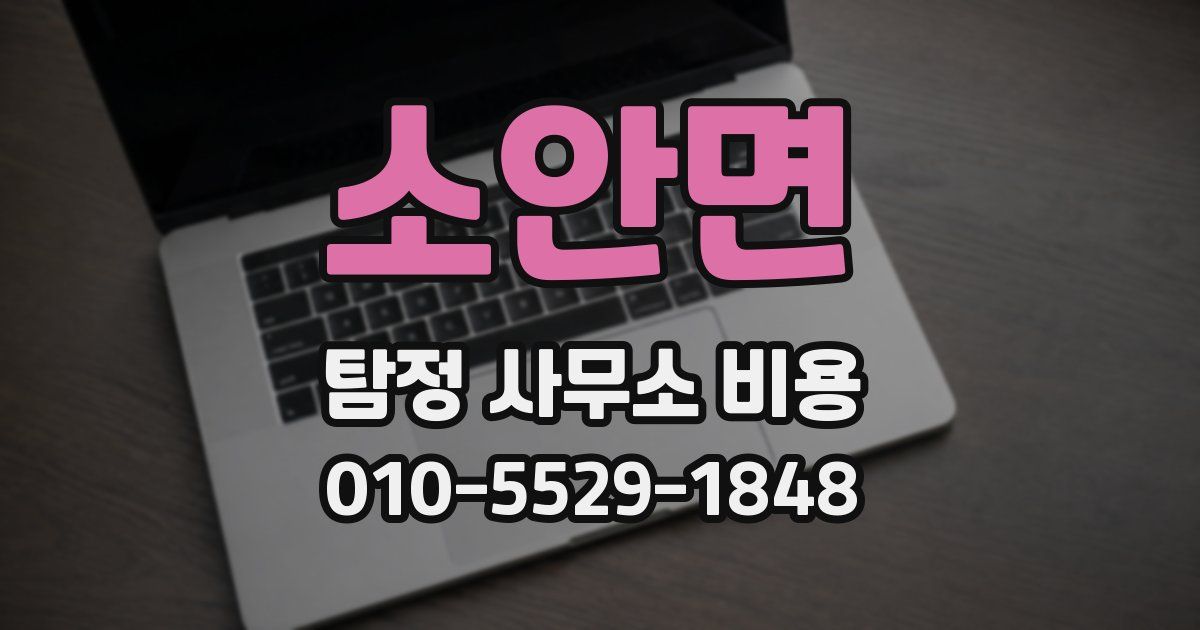 소안면 탐정 사무소 비용