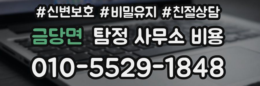 금당면 탐정 사무소 비용