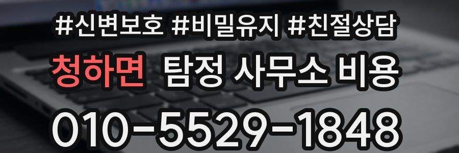 청하면 탐정 사무소 비용