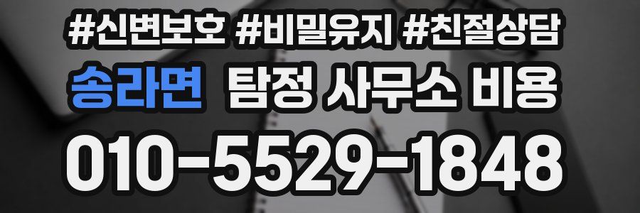 송라면 탐정 사무소 비용