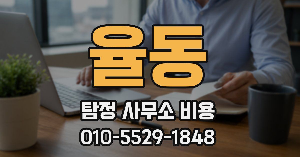 율동 탐정 사무소 비용