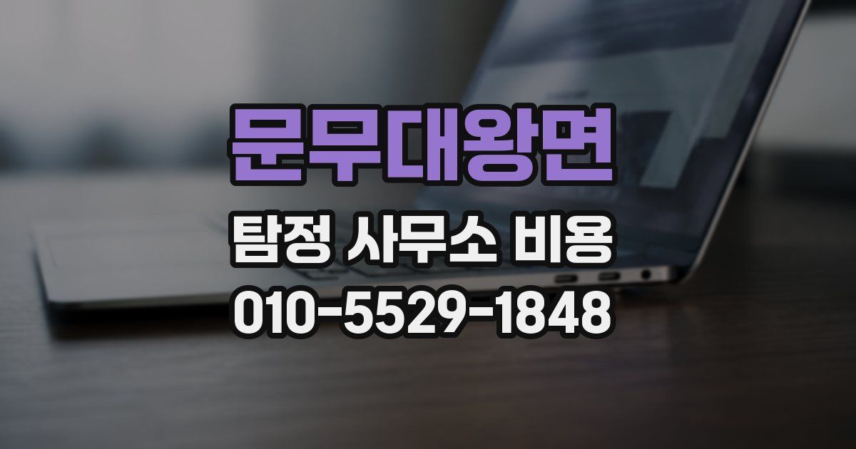 문무대왕면 탐정 사무소 비용