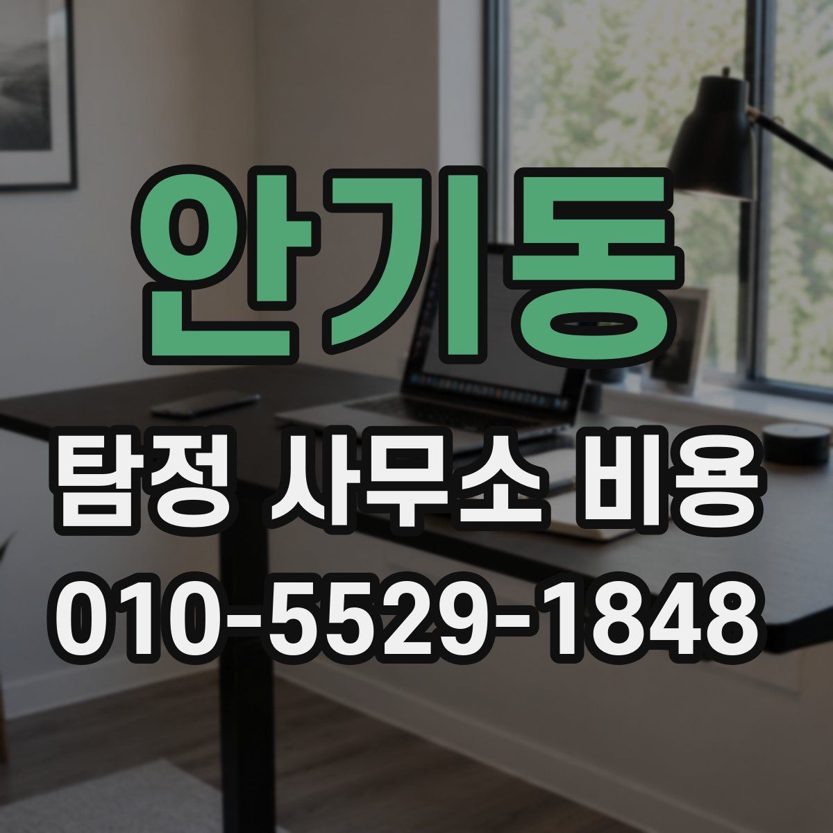 안기동 탐정 사무소 비용