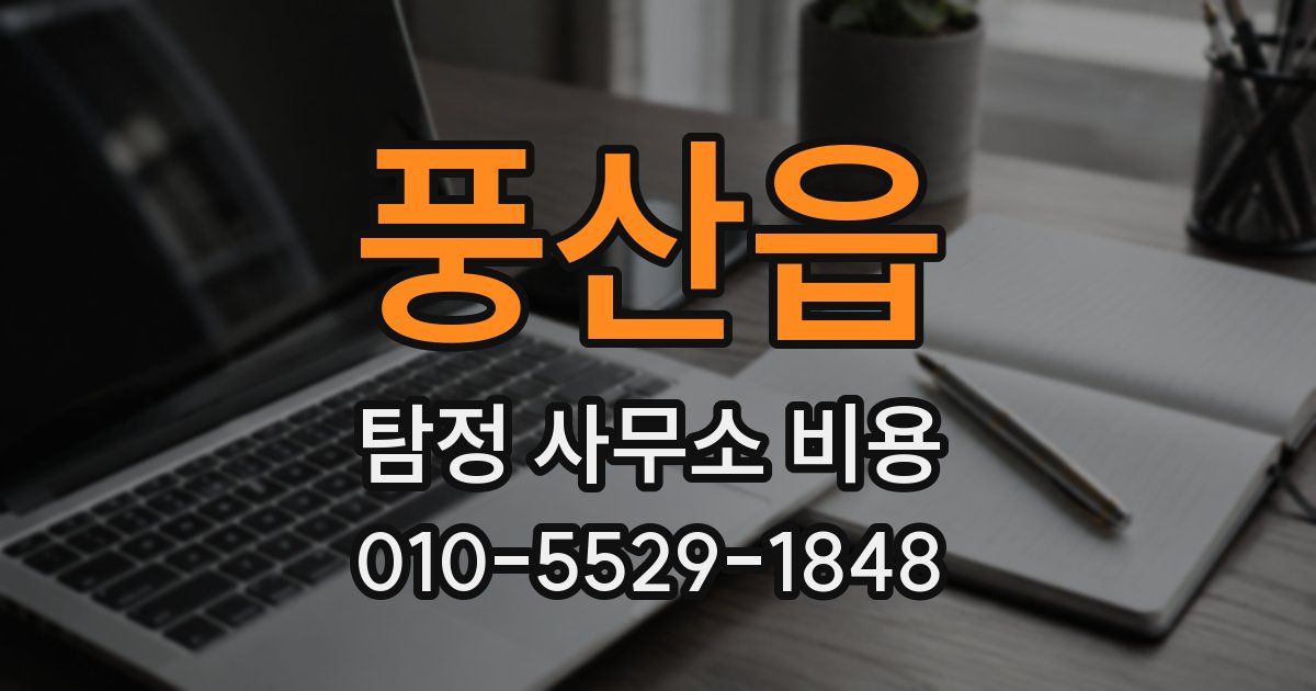 풍산읍 탐정 사무소 비용