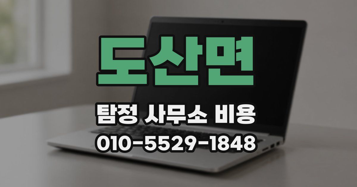 도산면 탐정 사무소 비용