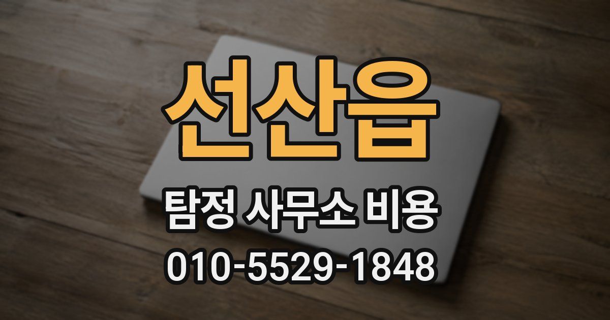 선산읍 탐정 사무소 비용