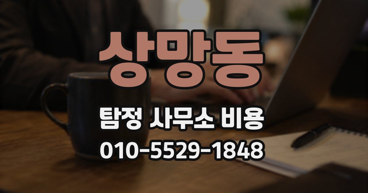 상망동 탐정 사무소 비용