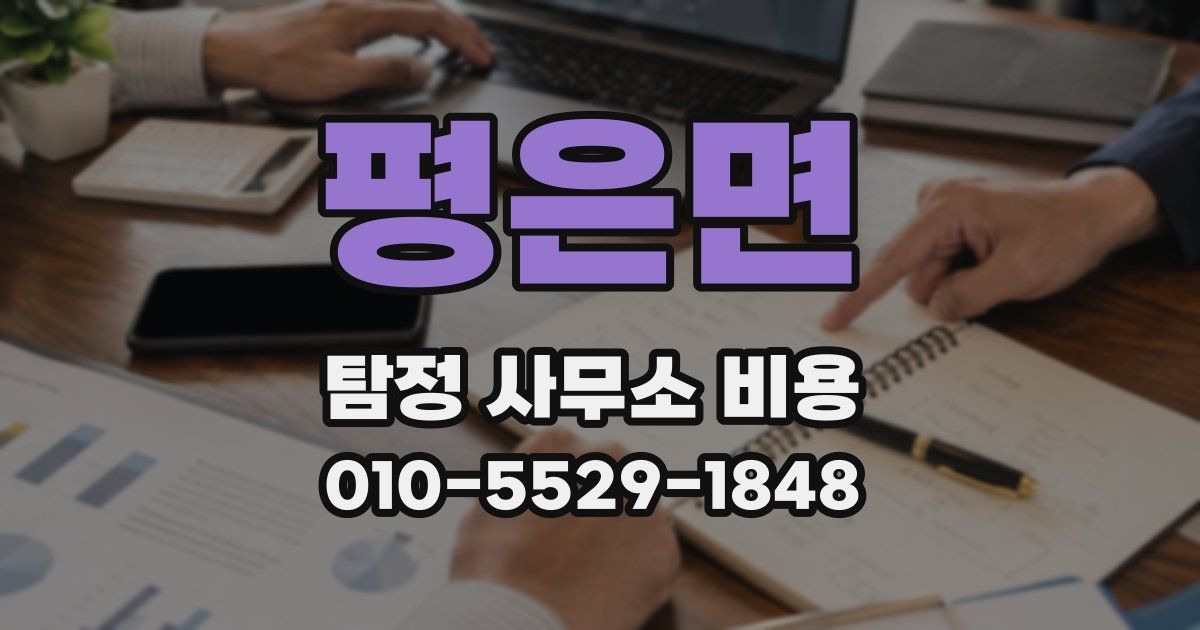 평은면 탐정 사무소 비용