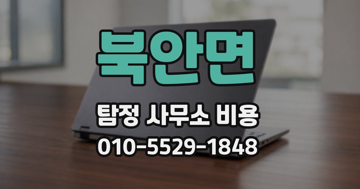 북안면 탐정 사무소 비용