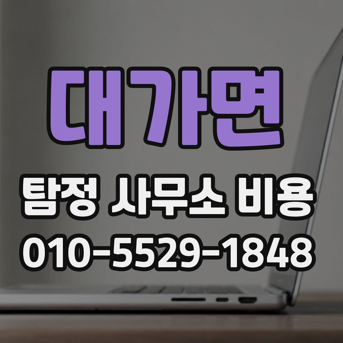 대가면 탐정 사무소 비용