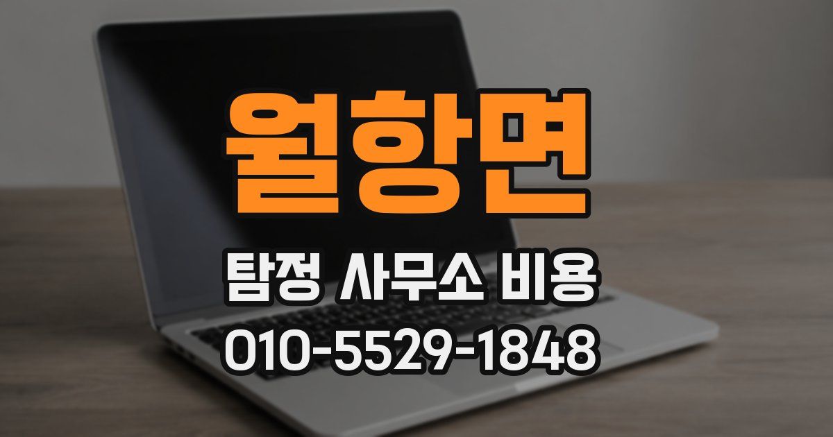 월항면 탐정 사무소 비용
