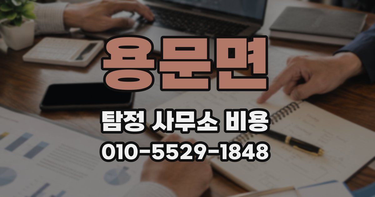 용문면 탐정 사무소 비용