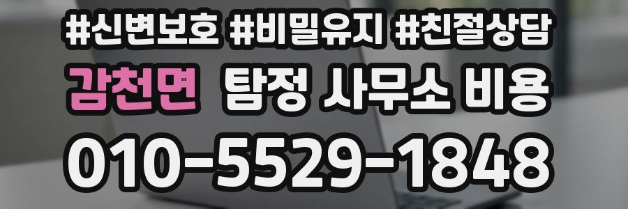 감천면 탐정 사무소 비용