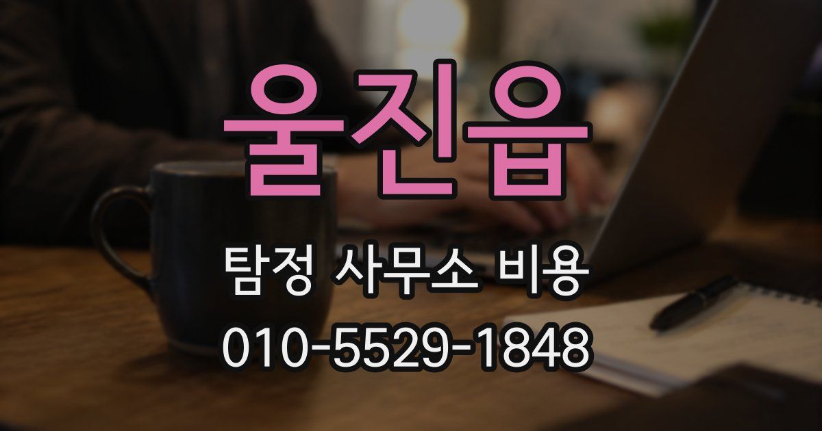 울진읍 탐정 사무소 비용