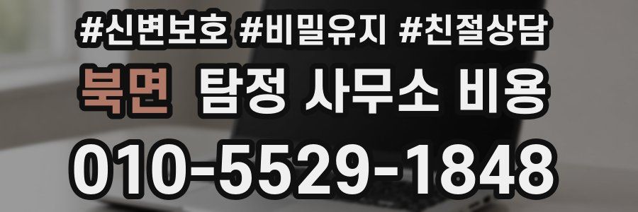 북면 탐정 사무소 비용