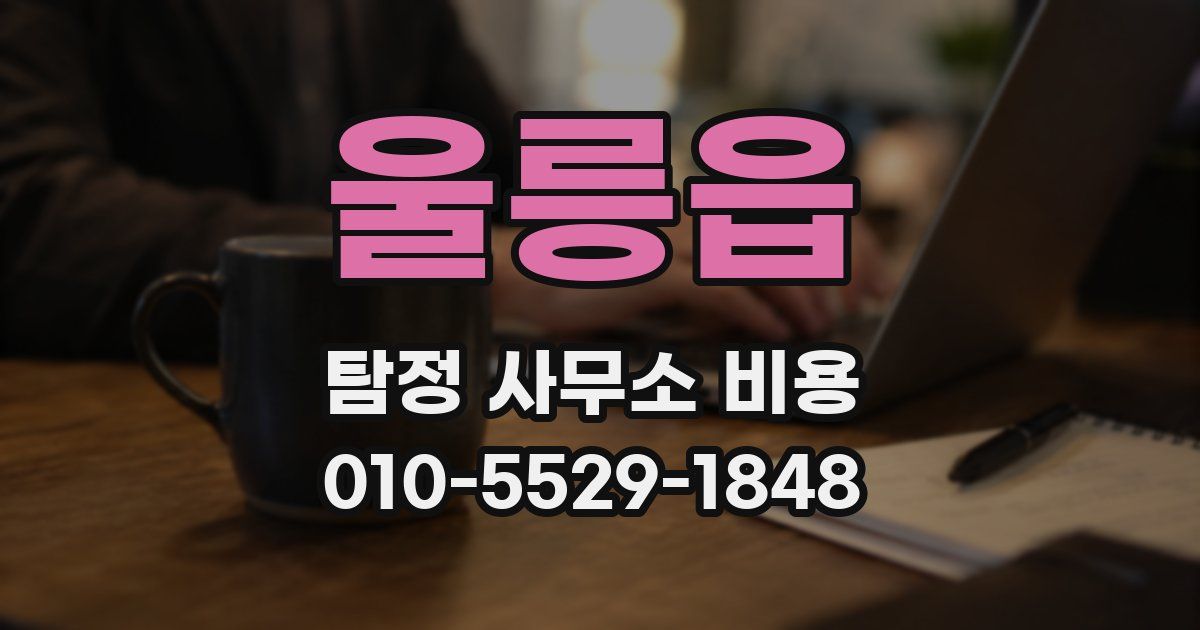 울릉읍 탐정 사무소 비용