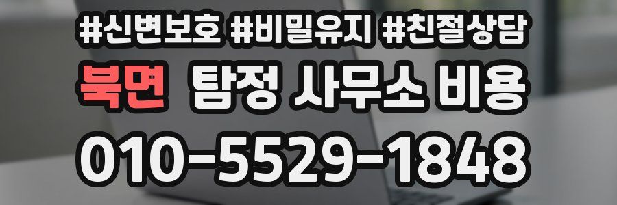 북면 탐정 사무소 비용