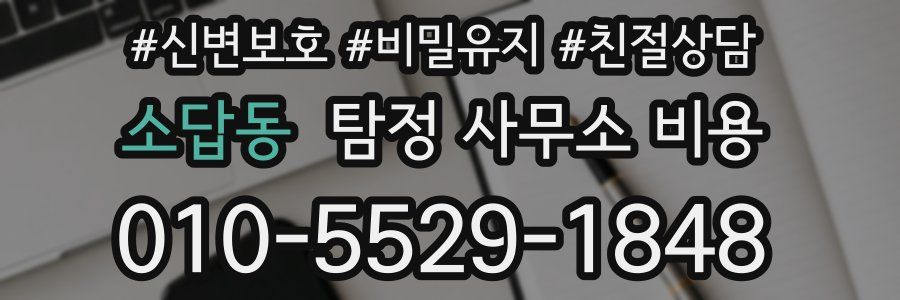 소답동 탐정 사무소 비용