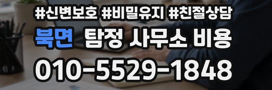 북면 탐정 사무소 비용
