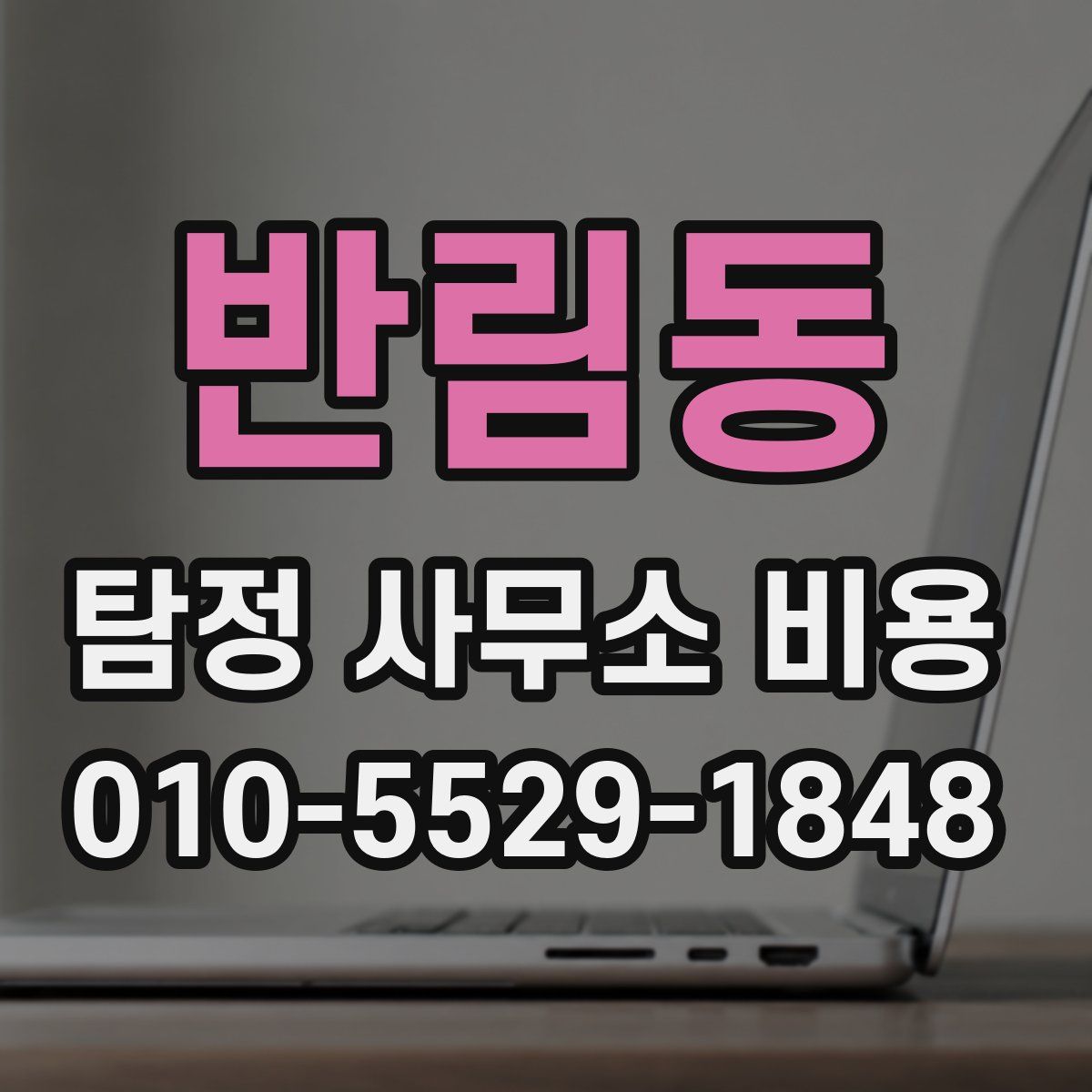 반림동 탐정 사무소 비용