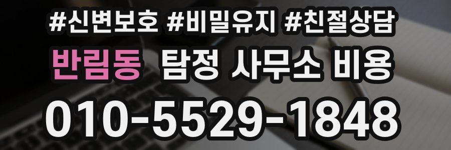 반림동 탐정 사무소 비용