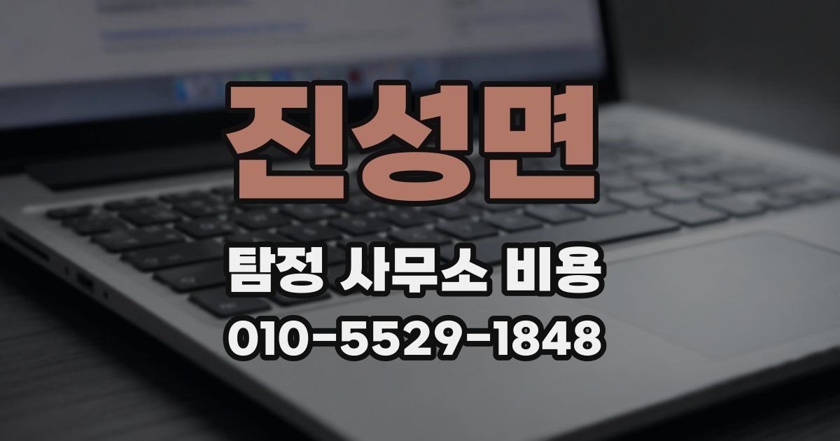 진성면 탐정 사무소 비용