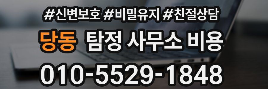 당동 탐정 사무소 비용
