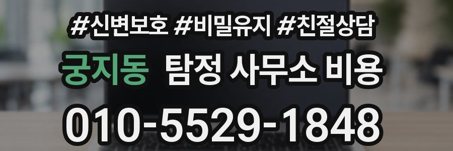 궁지동 탐정 사무소 비용