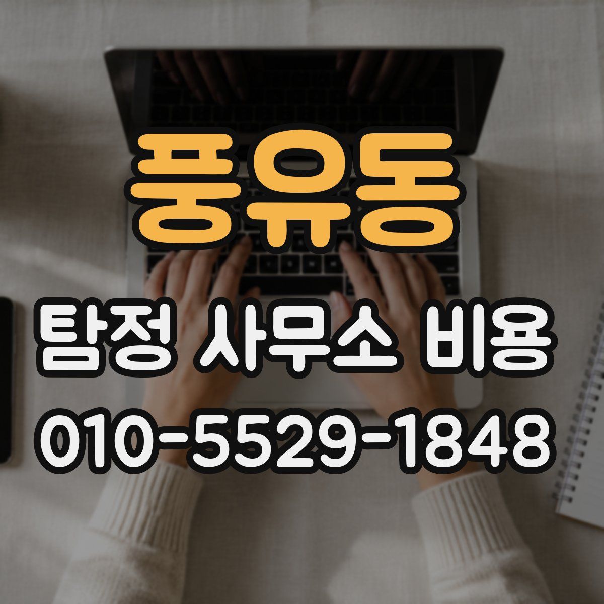 풍유동 탐정 사무소 비용