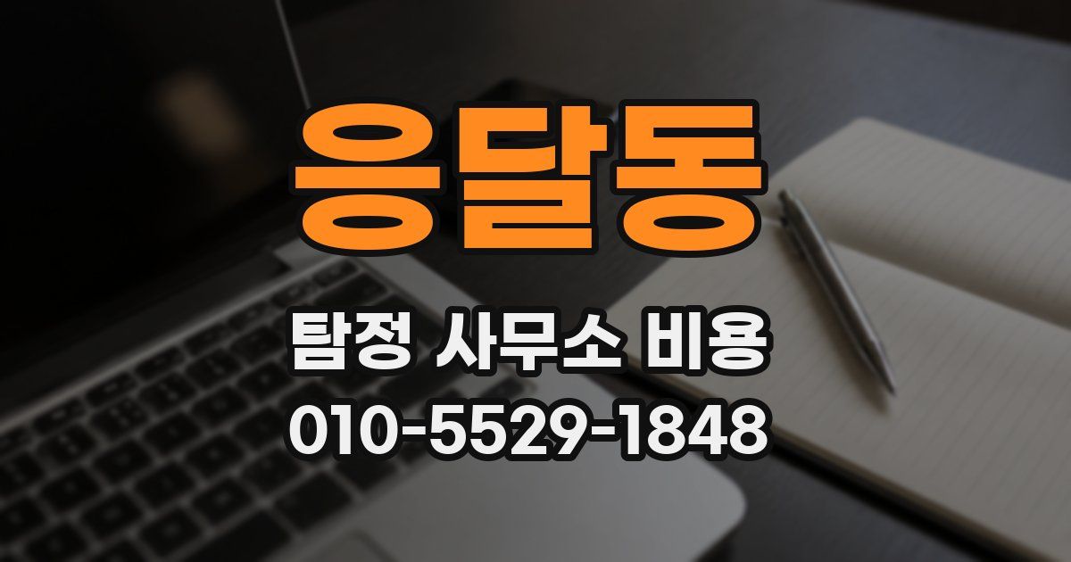 응달동 탐정 사무소 비용