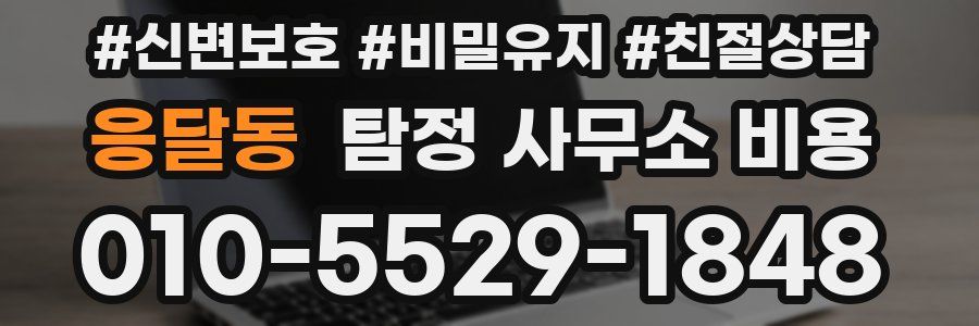 응달동 탐정 사무소 비용