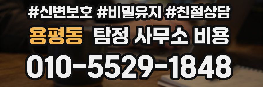 용평동 탐정 사무소 비용
