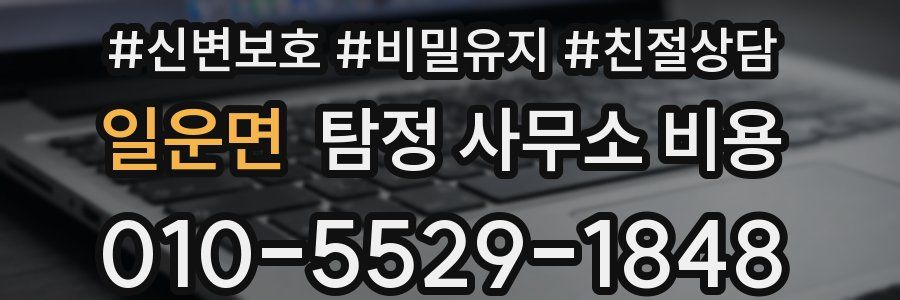 일운면 탐정 사무소 비용