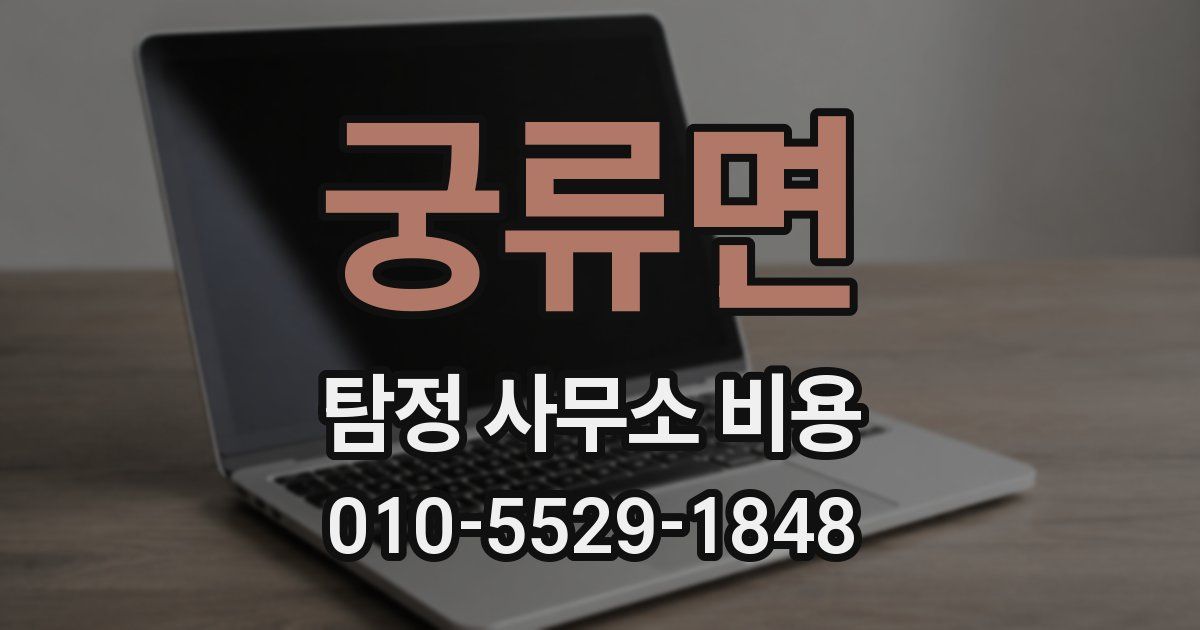 궁류면 탐정 사무소 비용